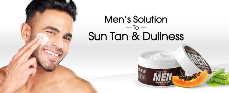 Niconi Men Enzyme De-Tan Pack For Face & Body (300g)